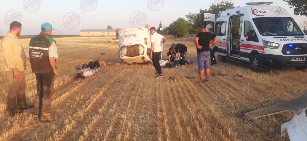 Konya’da aynı yolda bir kaza daha! Can pazarı yaşandı 5